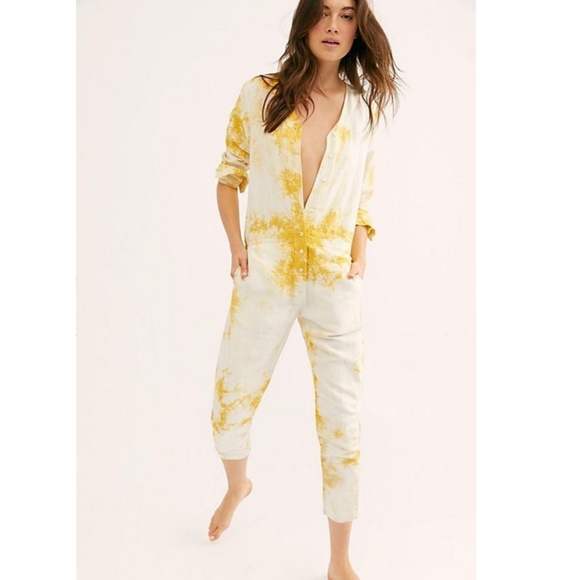 NWOT Free People x Seeker Tie Dye Jumpsuit - Picture 5 of 11